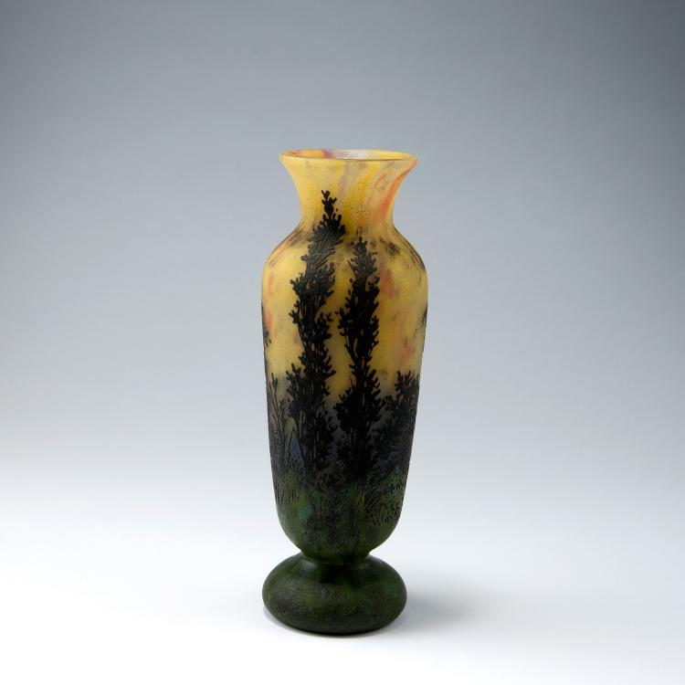 Bild 2 zu Objekt, Vase 'Paysage, coucher de soleil', 1911-13, Daum Fr&egrave;res, Nancy, 126 93