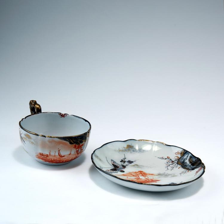 Bild 1 zu Objekt, Cup and saucer, past 1874, Saint Cl&eacute;ment, 123 695