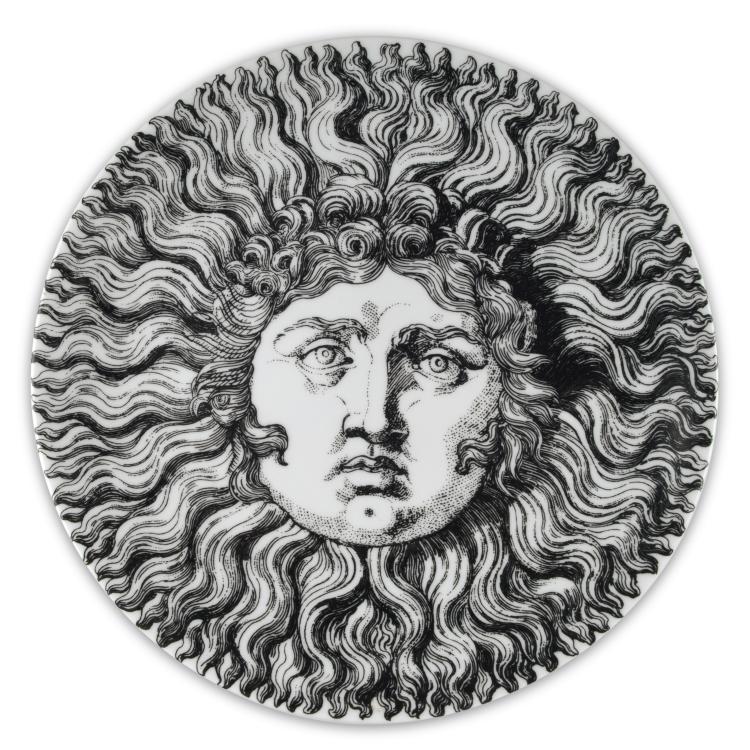 Hauptbild zu Objekt, Gro&szlig;er Teller 'Re Sole', 1990er Jahre, Barnaba Fornasetti, Fornasetti, Mailand, 122A 128