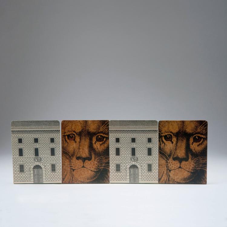 Bild 1 zu Objekt, Zwei B&uuml;cherst&uuml;tzen 'Leone', 1950er Jahre, Piero Fornasetti, Fornasetti, Mailand, 122A 124