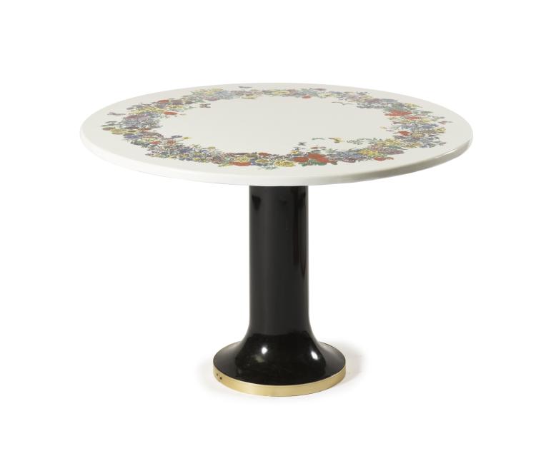 Hauptbild zu Objekt, 'Fiori' table, 1960s, Piero Fornasetti, Fornasetti, Mailand, 122A 120