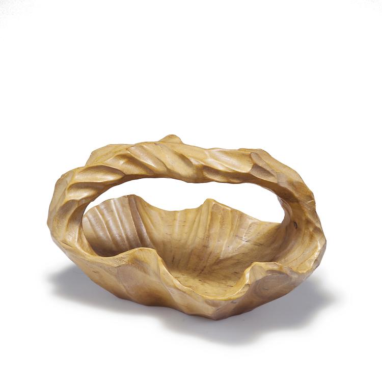 Hauptbild zu Objekt, Bowl with handles, 1930-50, Rudolf Steiner, Dornach, Kunstschnitzwerkstatt, 122C 18