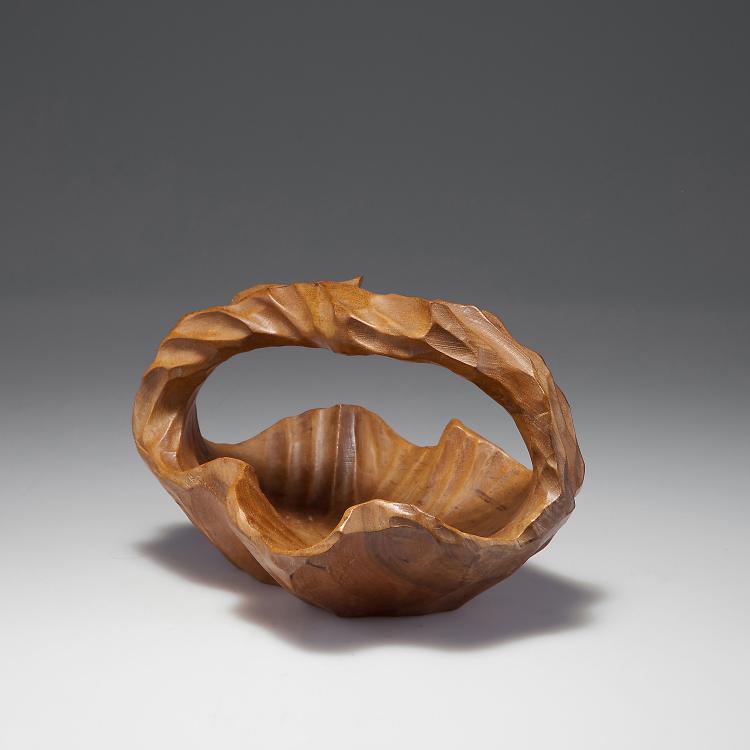 Bild 1 zu Objekt, Bowl with handles, 1930-50, Rudolf Steiner, Dornach, Kunstschnitzwerkstatt, 122C 18