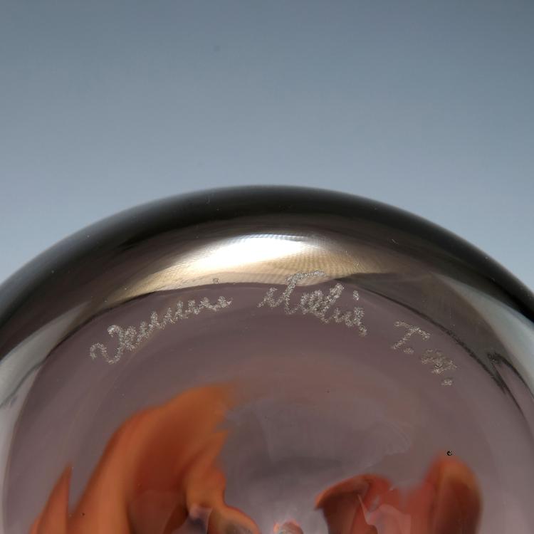 Bild 1 zu Objekt, 'Bolla' vase, 1966-68, Tapio Wirkkala, Venini & C., Murano, 122B 89