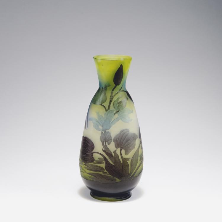 Hauptbild zu Objekt, 'Sagittaire et n&eacute;nuphars' vase, 1906-14, Gall&eacute;, Emile, Nancy, 123 322