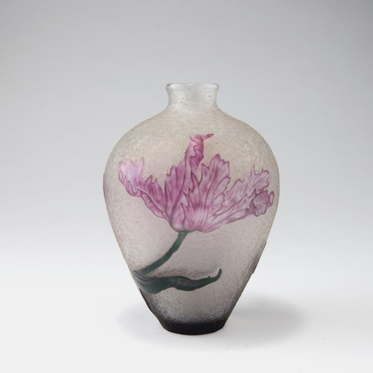 Bild 1 zu Objekt, 'Tulipes perroquet' vase, 1898, Henri Berg&eacute;, Daum Fr&egrave;res, Nancy, 123 173