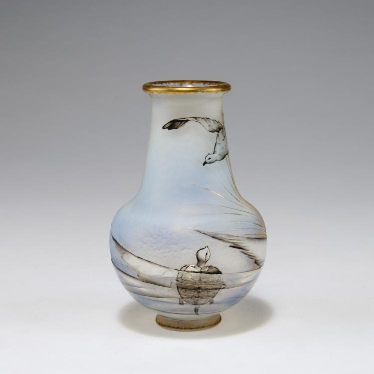 Bild 1 zu Objekt, 'Aurore, mouettes' vase, 1897, Daum Fr&egrave;res, Nancy, 123 171