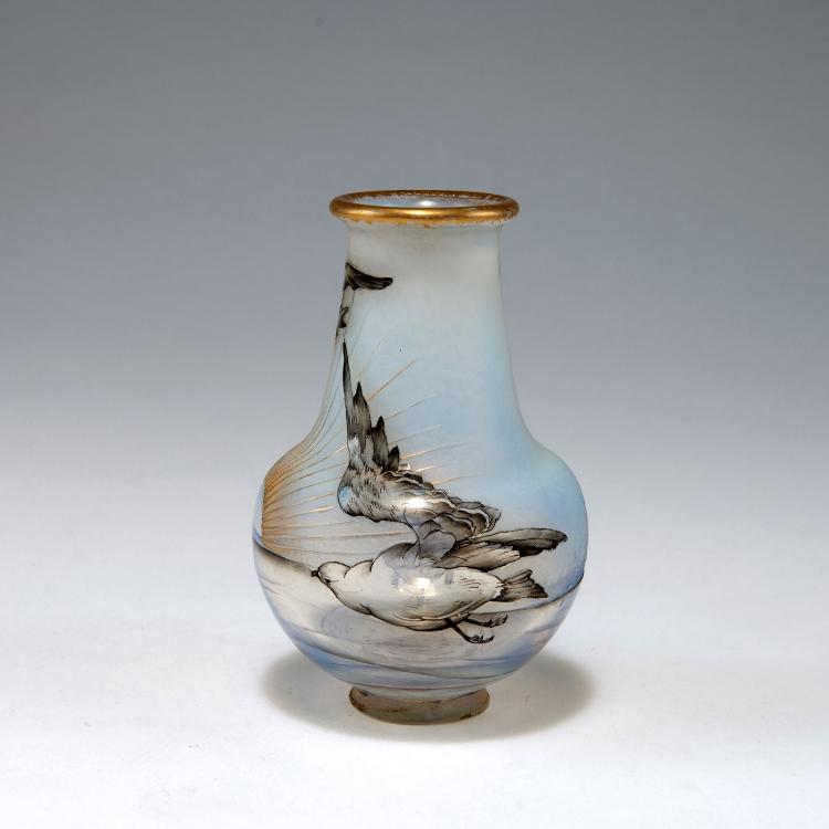 Bild 2 zu Objekt, 'Aurore, mouettes' vase, 1897, Daum Fr&egrave;res, Nancy, 123 171