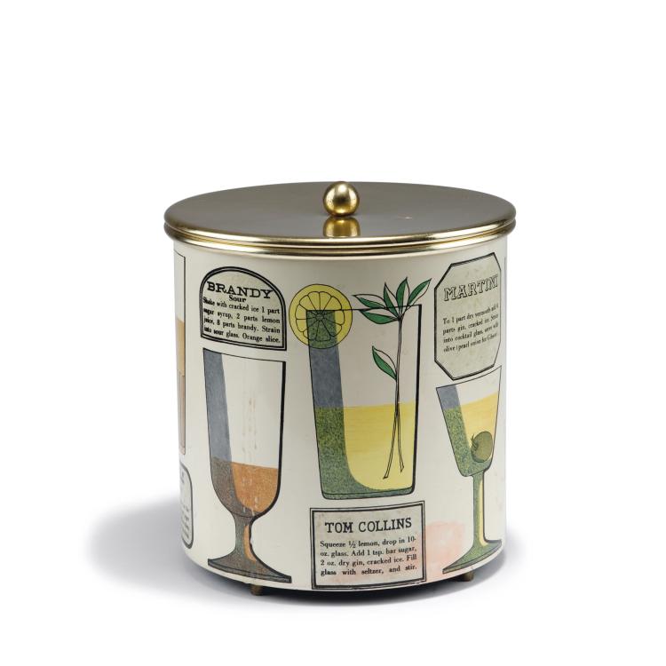 Hauptbild zu Objekt, 'Ricette per Cocktail' ice bucket, 1950s, Piero Fornasetti, Fornasetti, Mailand, 122A 107