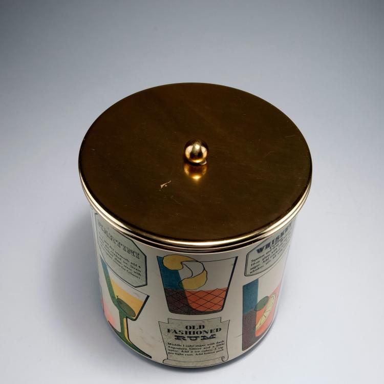 Bild 2 zu Objekt, 'Ricette per Cocktail' ice bucket, 1950s, Piero Fornasetti, Fornasetti, Mailand, 122A 107