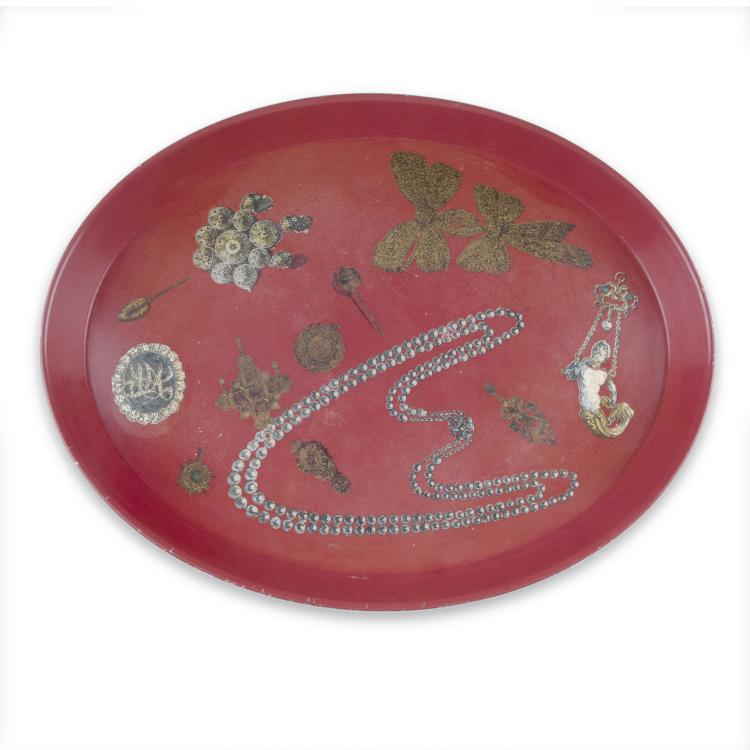 Hauptbild zu Objekt, 'Gioielli' tray, 1950s, Piero Fornasetti, Fornasetti, Mailand, 122A 101