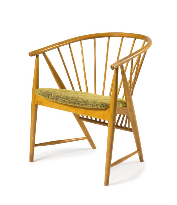 Hauptbild zu Objekt, Armlehnstuhl 'solfj&auml;dern', 1948, Sonna Ros&eacute;n, N&auml;ssj&ouml; Stolfabrik, N&auml;ssj&ouml;, 122C 46