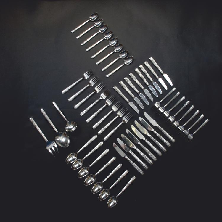 Hauptbild zu Objekt, Flatware, 1945, Sigvard Bernadotte, Jensen, Georg, Kopenhagen (zugeschrieben), 122C 116