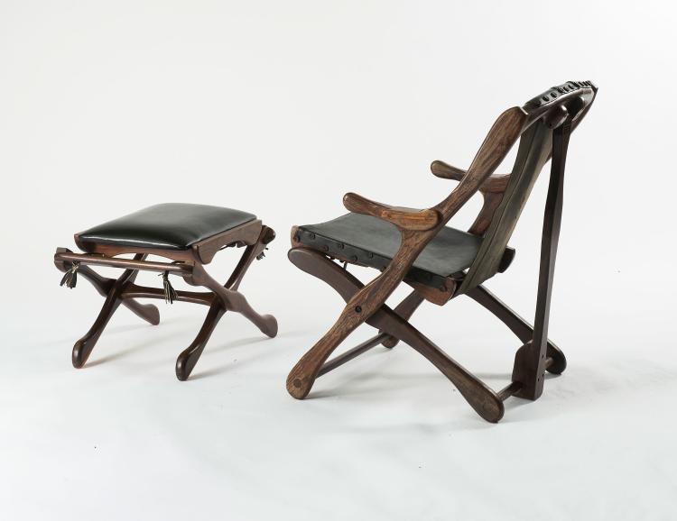 Bild 5 zu Objekt, Armchair and stool, c1970, Don Shoemaker, Senal S.A., Morelia, Mexiko, 122C 195