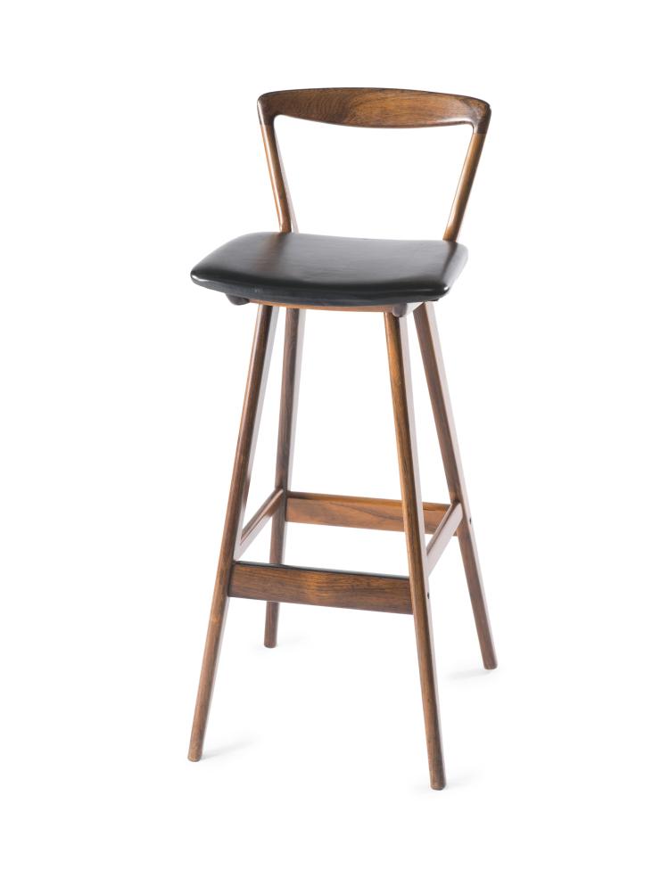 Hauptbild zu Objekt, Barhocker, um 1960, Henry Rosengren Hansen, Brande M&ouml;belindustrie, D&auml;nemark, 122C 157
