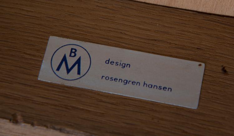 Bild 1 zu Objekt, Barhocker, um 1960, Henry Rosengren Hansen, Brande M&ouml;belindustrie, D&auml;nemark, 122C 157
