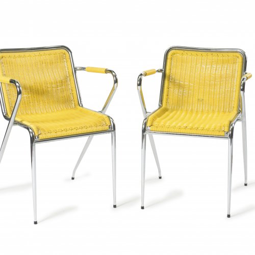 Two stacking chairs, 1960s