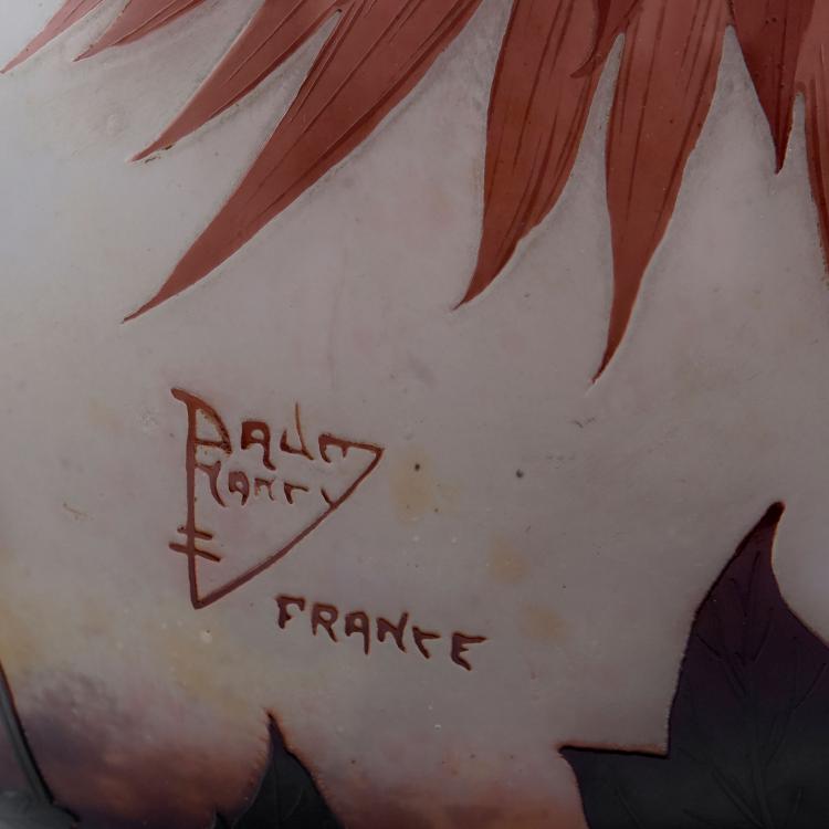 Bild 2 zu Objekt, 'Dahlias &agrave; colerette' vase, 1912-14, Daum Fr&egrave;res, Nancy, 123 254