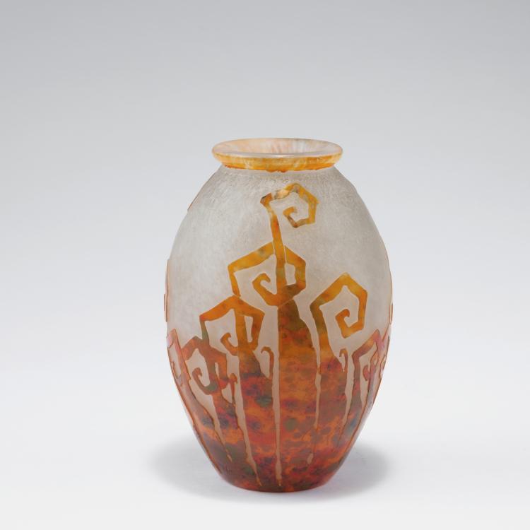Hauptbild zu Objekt, 'Foug&egrave;res' vase, 1927-28, Schneider, Epinay-sur-Seine, 123 432