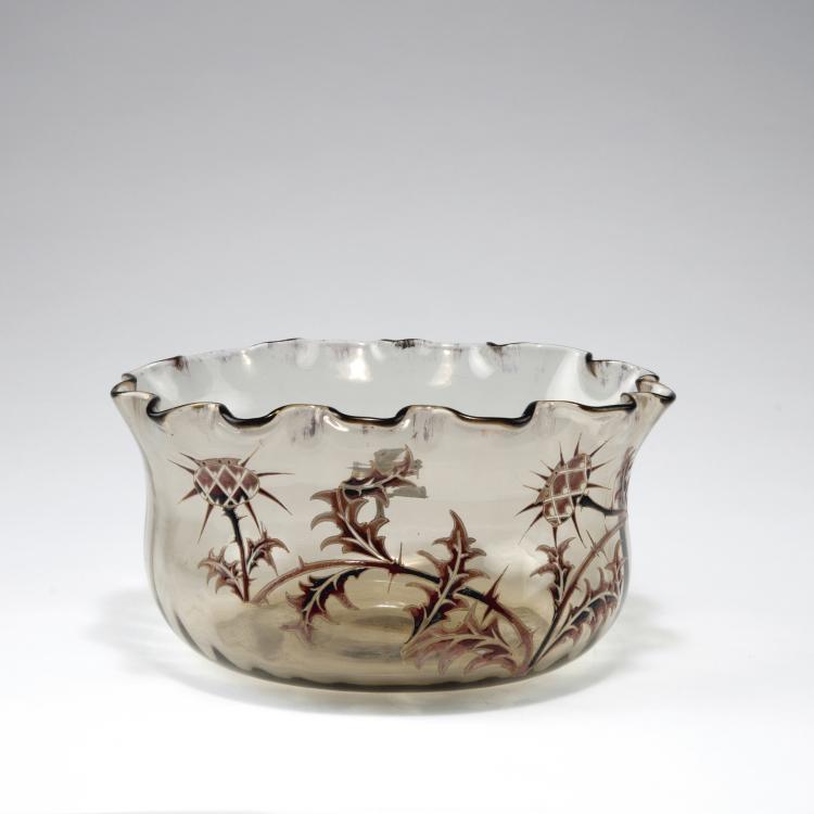 Hauptbild zu Objekt, 'Chardons de Lorraine' bowl, c1894, Gall&eacute;, Emile, Nancy, 123 286