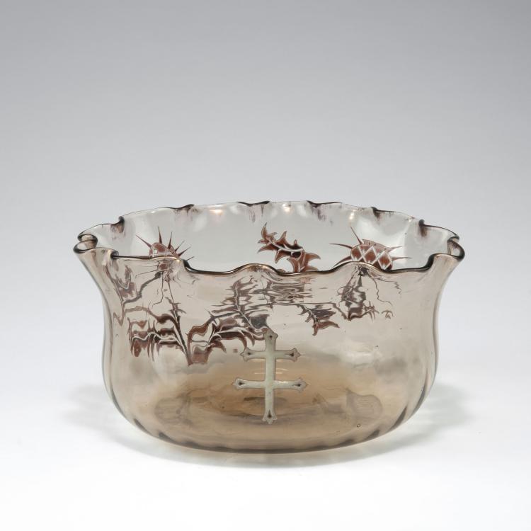 Bild 1 zu Objekt, 'Chardons de Lorraine' bowl, c1894, Gall&eacute;, Emile, Nancy, 123 286
