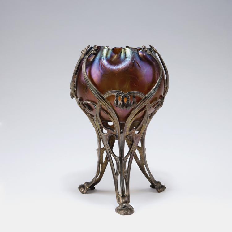 Hauptbild zu Objekt, Vase with mounting, c1900, B&ouml;hmen, 123 453