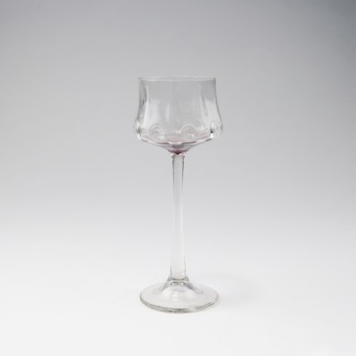 'Meteor' wine glass, c1900
