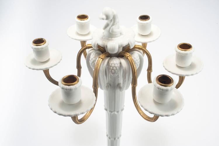 Bild 1 zu Objekt, Candelabrum from the 'Wedding Parade', 1908, Adolph Amberg, Berlin, KPM, 123 646