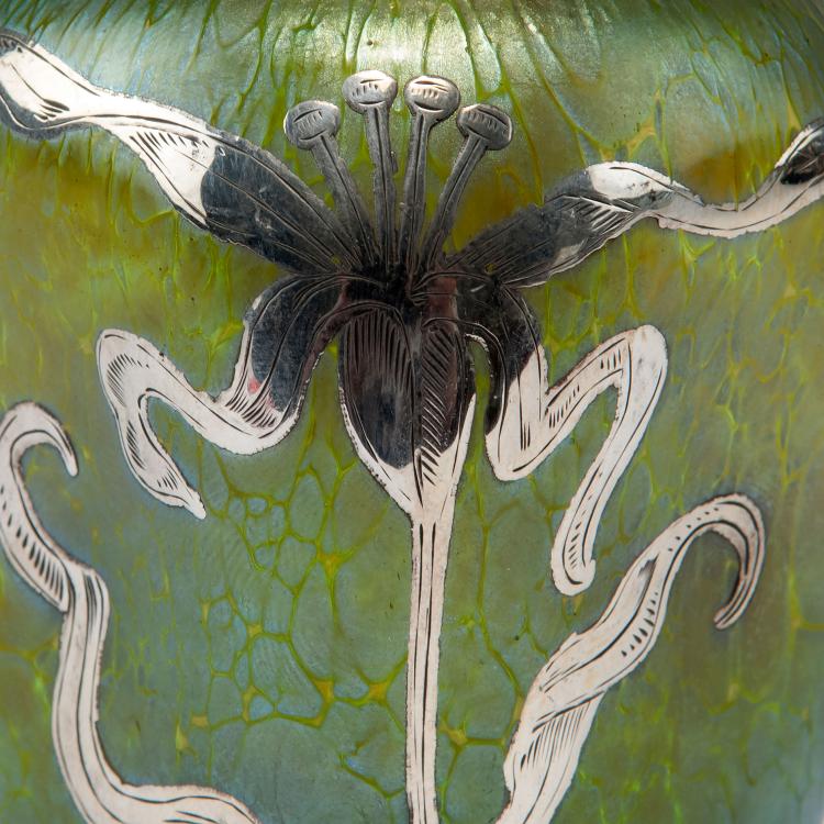 Bild 1 zu Objekt, Vase with silver-overlay, c1900, L&ouml;tz Wwe., Klosterm&uuml;hle, 123 484