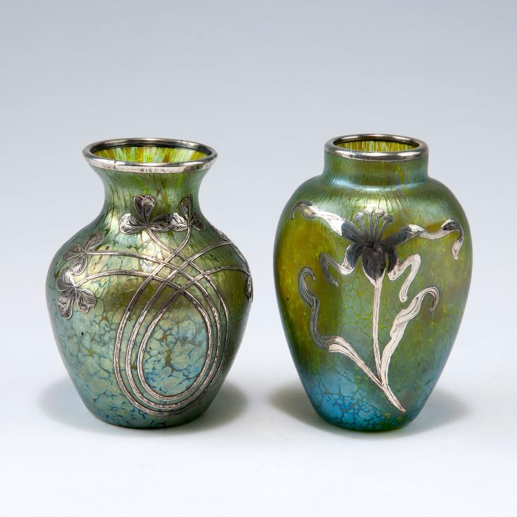 Bild 2 zu Objekt, Vase with silver-overlay, c1900, L&ouml;tz Wwe., Klosterm&uuml;hle, 123 484