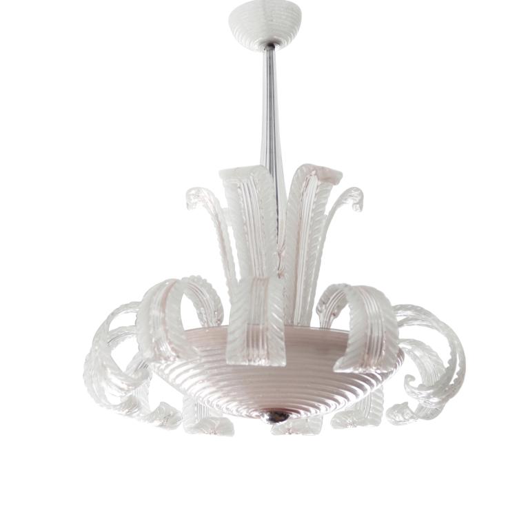 Hauptbild zu Objekt, 'A bollicine' ceiling light, c1931-35, Venini & C., Murano (zugeschrieben), 122B 26