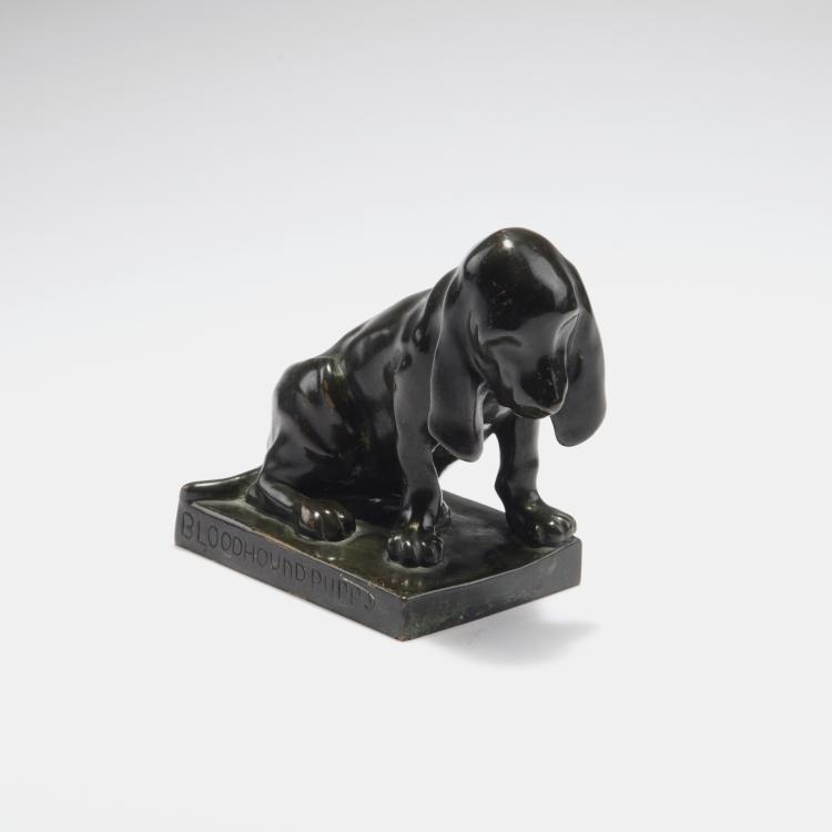 Hauptbild zu Objekt, 'Bloodhound Puppy', 1899, Ludwig Habich, 123 557