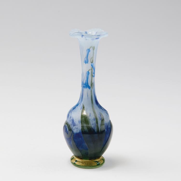 Hauptbild zu Objekt, 'Jacinthes Sauvages' vase, 1906, Henri Berg&eacute;, Daum Fr&egrave;res, Nancy, 123 205
