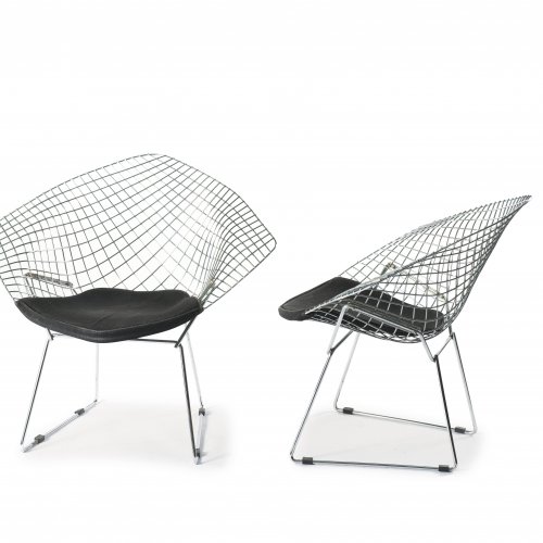 Two 'Diamond' chairs, 1952