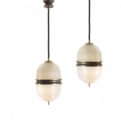 Two pendant lights, c1960