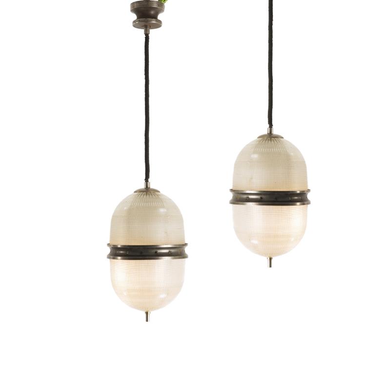 Hauptbild zu Objekt, Two pendant lights, c1960, Sergio Mazza, Artemide, Mailand (zugeschrieben), 122A 132