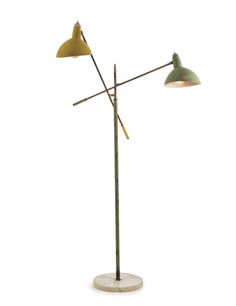 Hauptbild zu Objekt, Floor light, 1950s, Gilardi & Barzaghi, Mailand (zugeschrieben), 122A 38