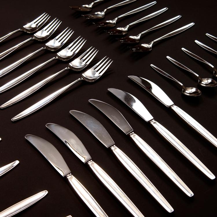 Bild 1 zu Objekt, 30 Besteckteile 'Cypress', 1954, Tias Eckhoff, Jensen, Georg, Kopenhagen, 122C 118