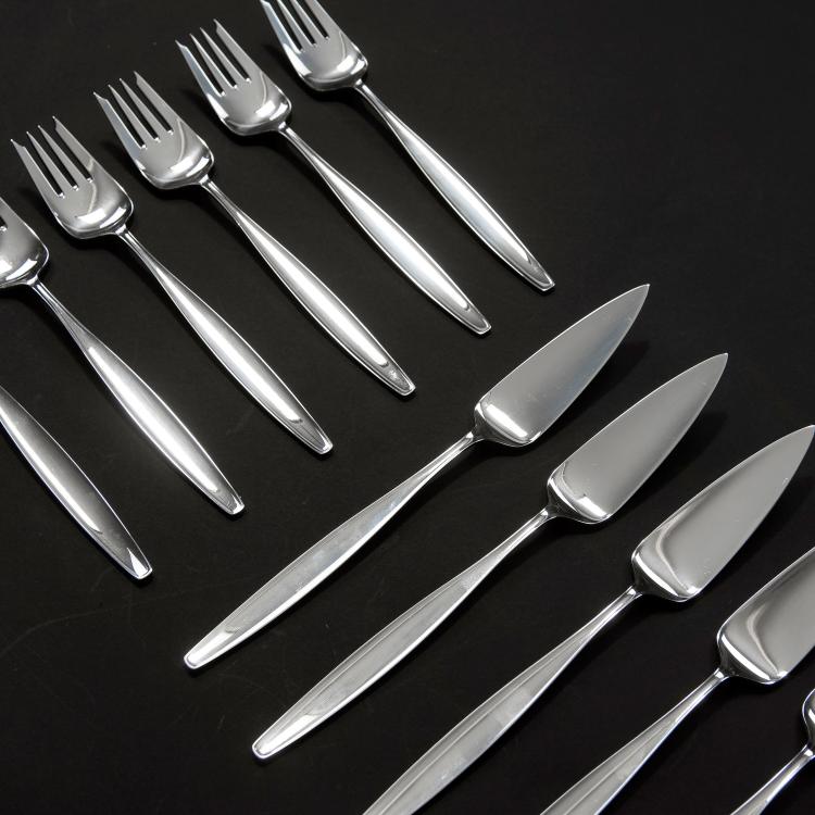 Bild 1 zu Objekt, Fischbesteck 'Cypress', 1954, Tias Eckhoff, Jensen, Georg, Kopenhagen, 122C 120