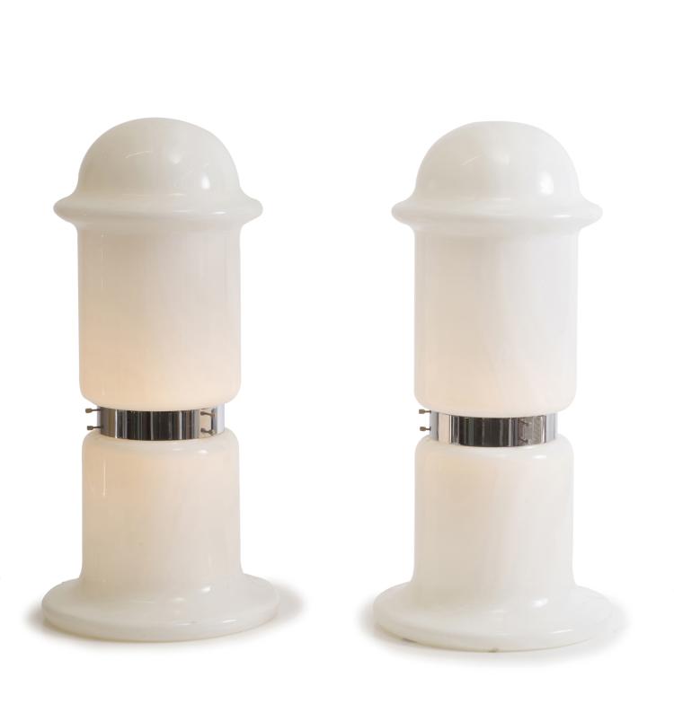 Hauptbild zu Objekt, Two floor lights, 1970s, Mazzega, A. V. M., Murano, 122A 292