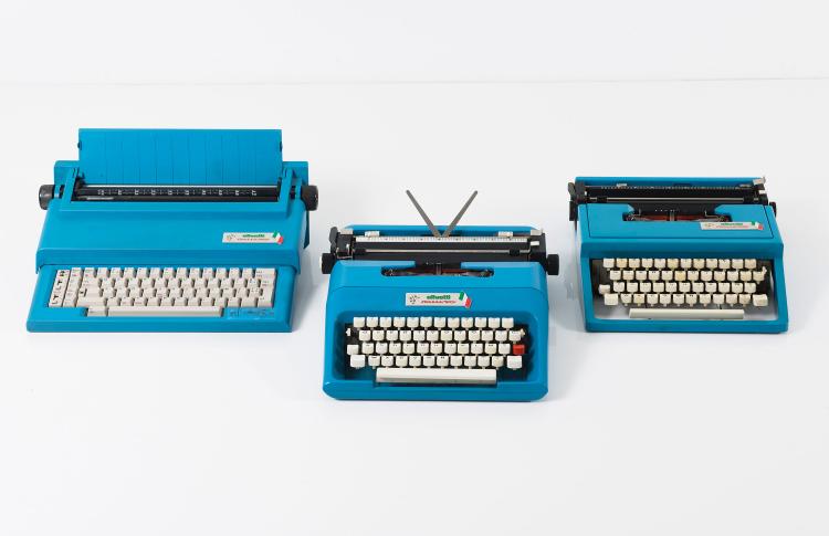 Bild 2 zu Objekt, Three 'Italia WM 1990' typewriters, c1990, Marco Cecioni, Olivetti, Ivrea, 122A 319