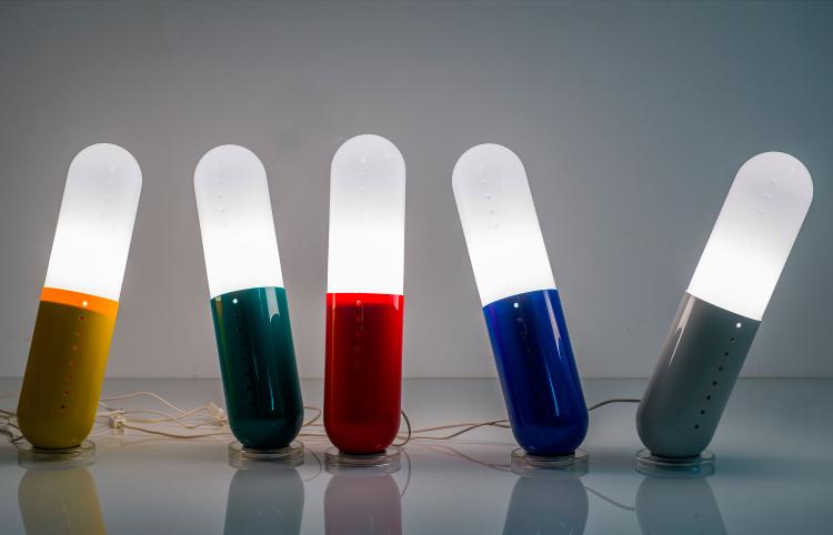 Bild 2 zu Objekt, Five 'Pillola' floor lights, 1968, Cesare Casati, Nai Ponteur, Bergamo, 122A 202