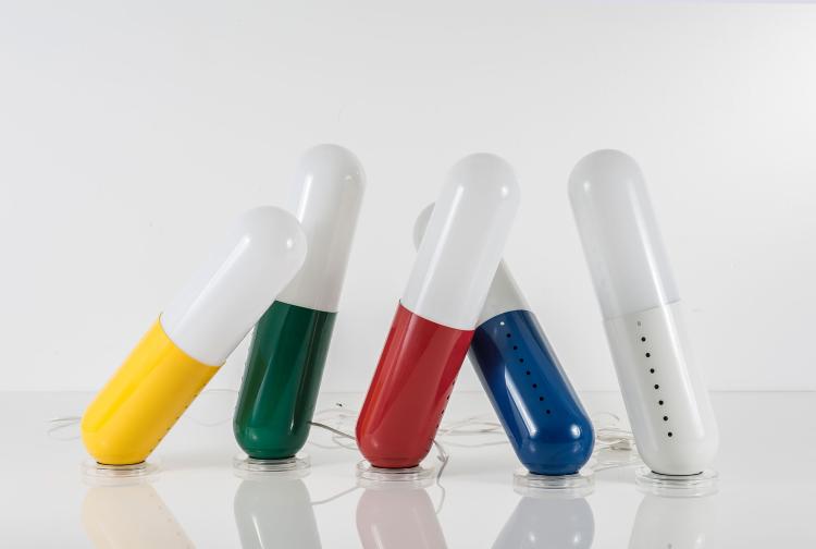 Bild 3 zu Objekt, Five 'Pillola' floor lights, 1968, Cesare Casati, Nai Ponteur, Bergamo, 122A 202