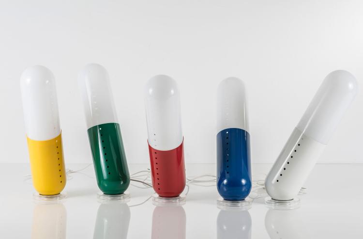 Bild 4 zu Objekt, Five 'Pillola' floor lights, 1968, Cesare Casati, Nai Ponteur, Bergamo, 122A 202