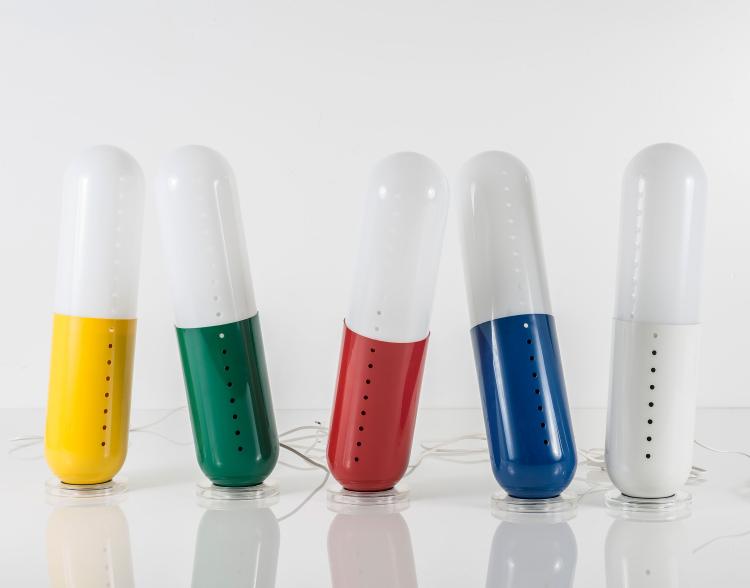 Bild 5 zu Objekt, Five 'Pillola' floor lights, 1968, Cesare Casati, Nai Ponteur, Bergamo, 122A 202