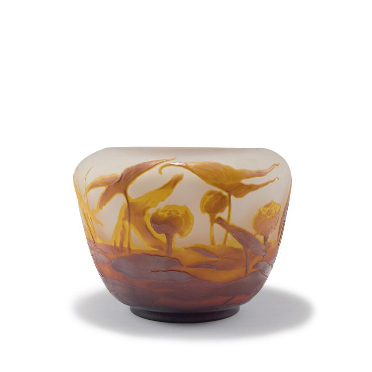Hauptbild zu Objekt, 'N&eacute;nuphars et sagittaire' vase, 1906-14, Gall&eacute;, Emile, Nancy, 123 328