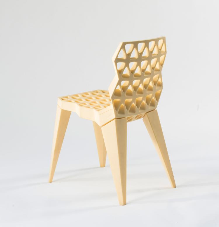Bild 2 zu Objekt, Prototype chair 'Sinterchair N. 0, 2001, Oliver Vogt, Vogt & Weizenegger, Berlin, 122C 226