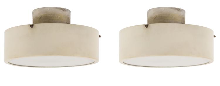 Hauptbild zu Objekt, Zwei Deckenleuchten, 1950er Jahre, Tito Agnoli, Oluce, Mailand, 122A 62