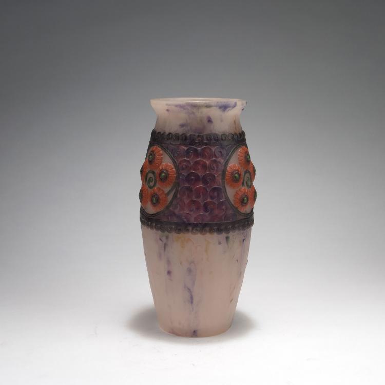 Bild 1 zu Objekt, 'Medaillons &agrave; fleurs' vase, 1919, Gabriel Argy-Rousseau, Argy-Rousseau, Gabriel, Paris, 123 152