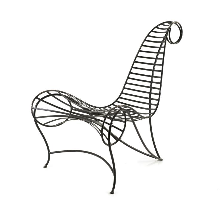 Hauptbild zu Objekt, 'Spine' chair, 1988, Andr&eacute; Dubreuil, A. D. Decorative Arts, London, 124A 82